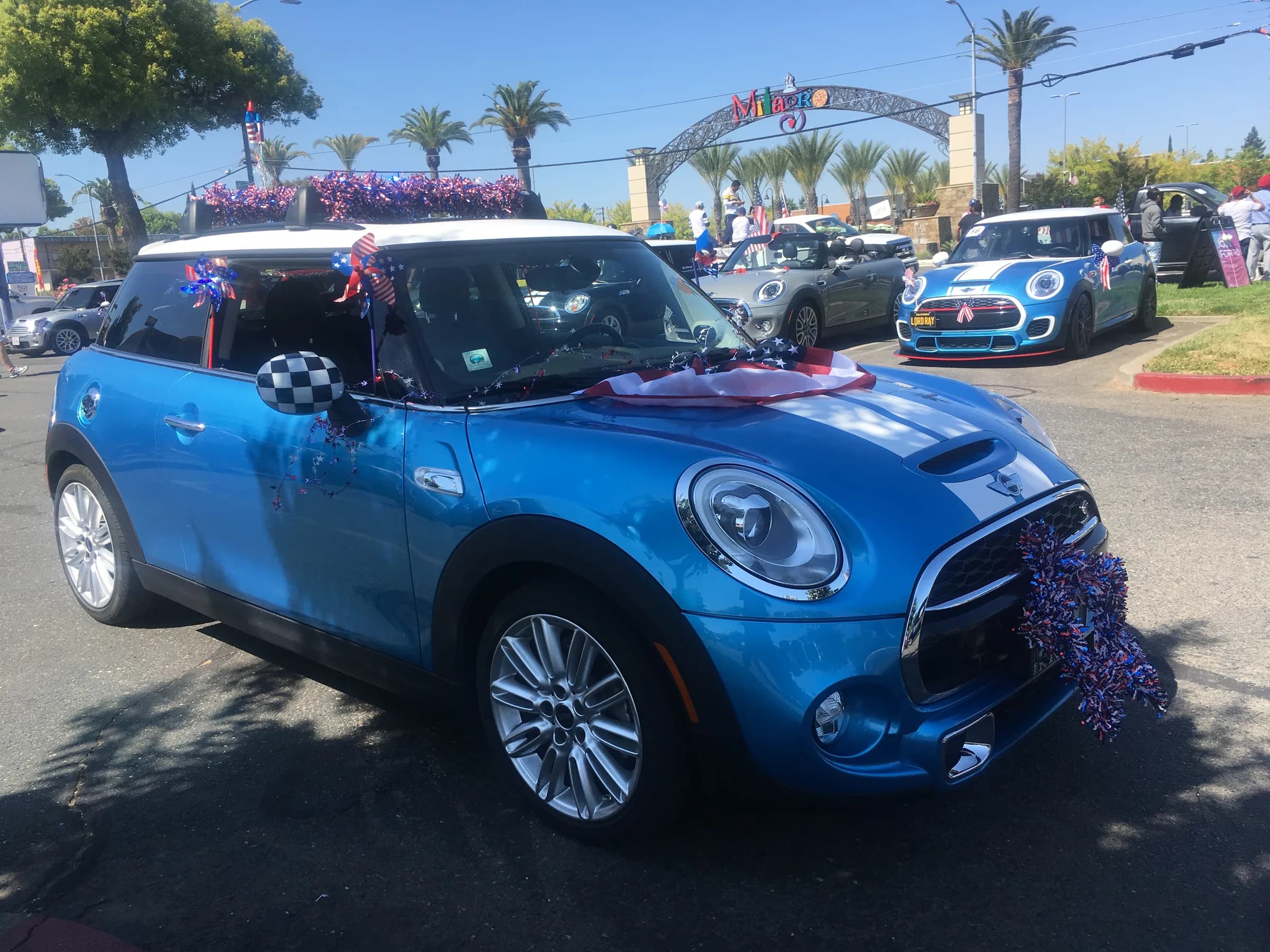 At a 4th of July parade