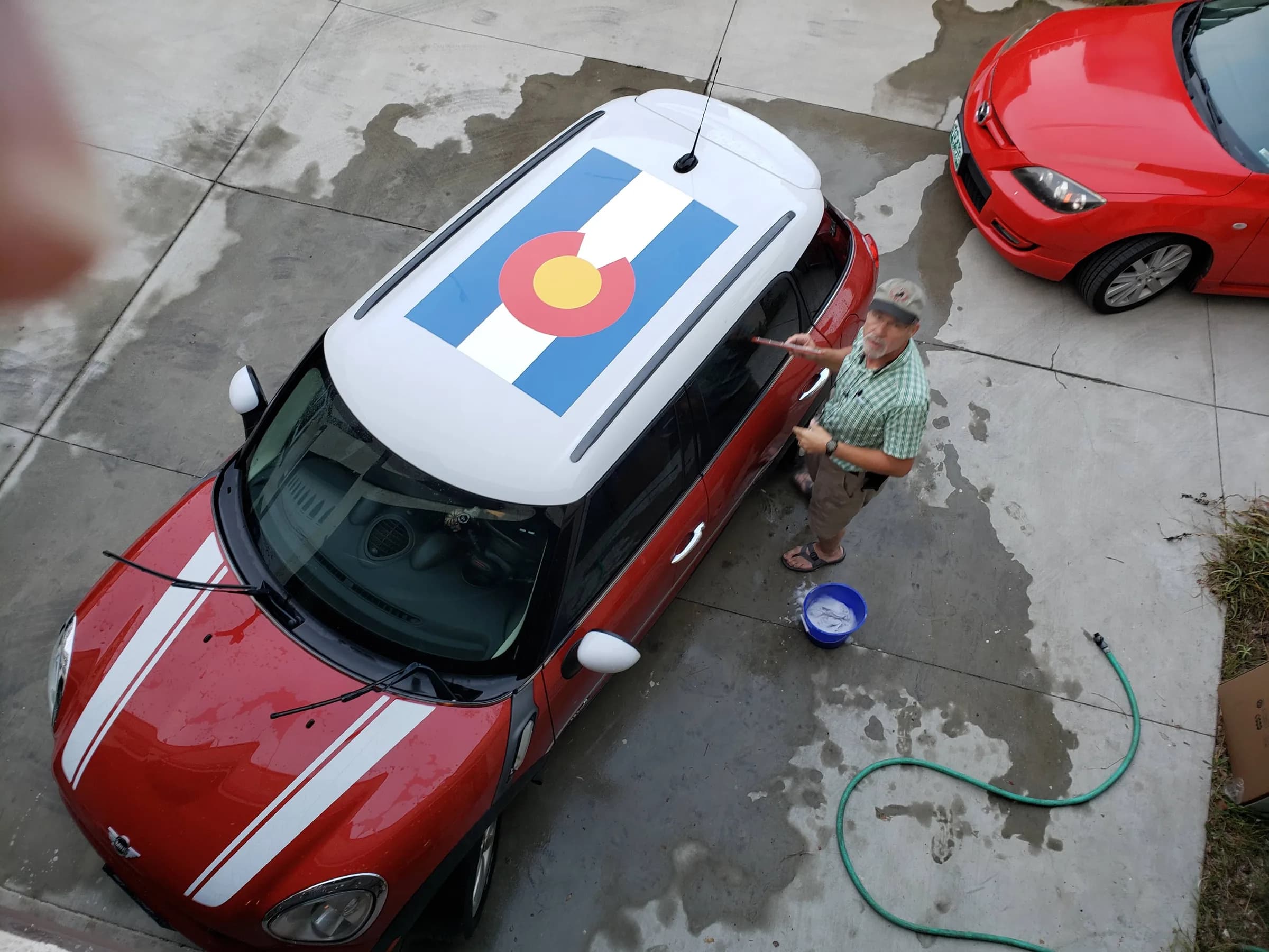 Colorado flag roof
