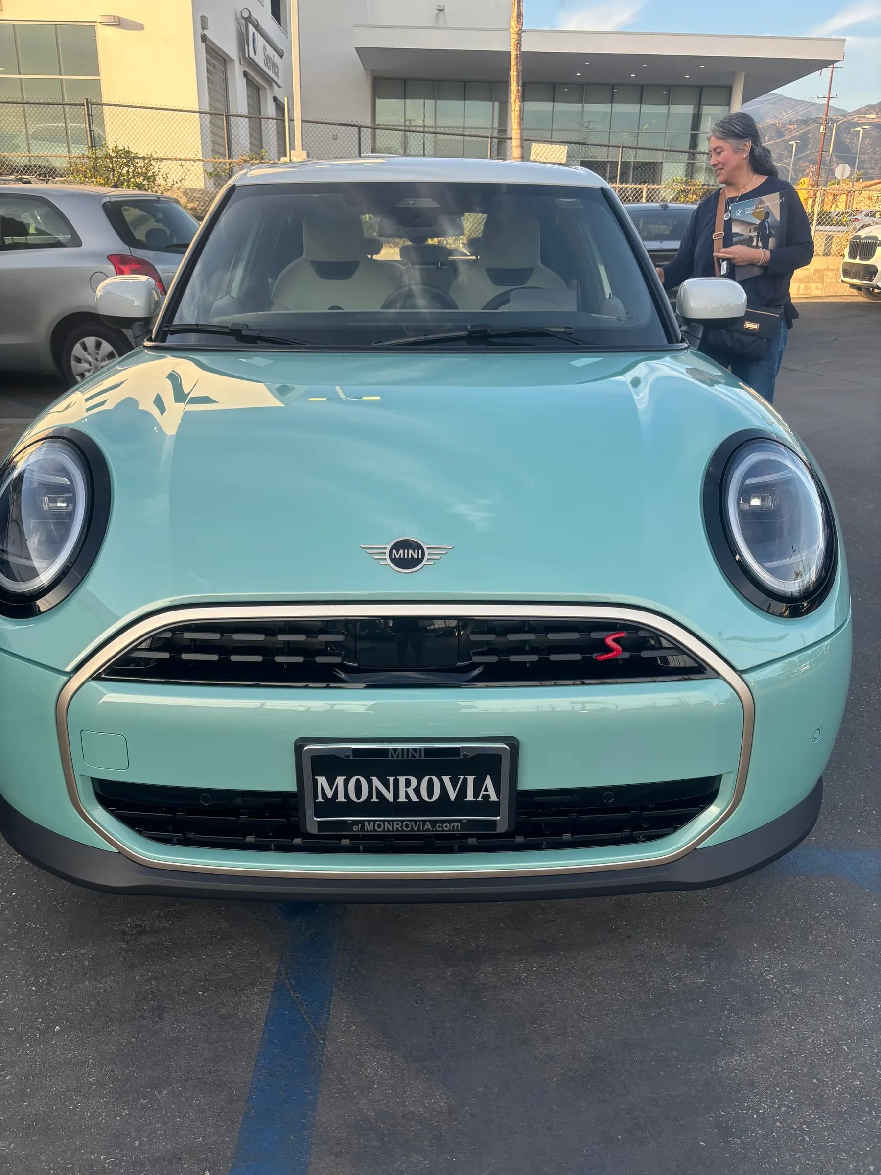 Front of car