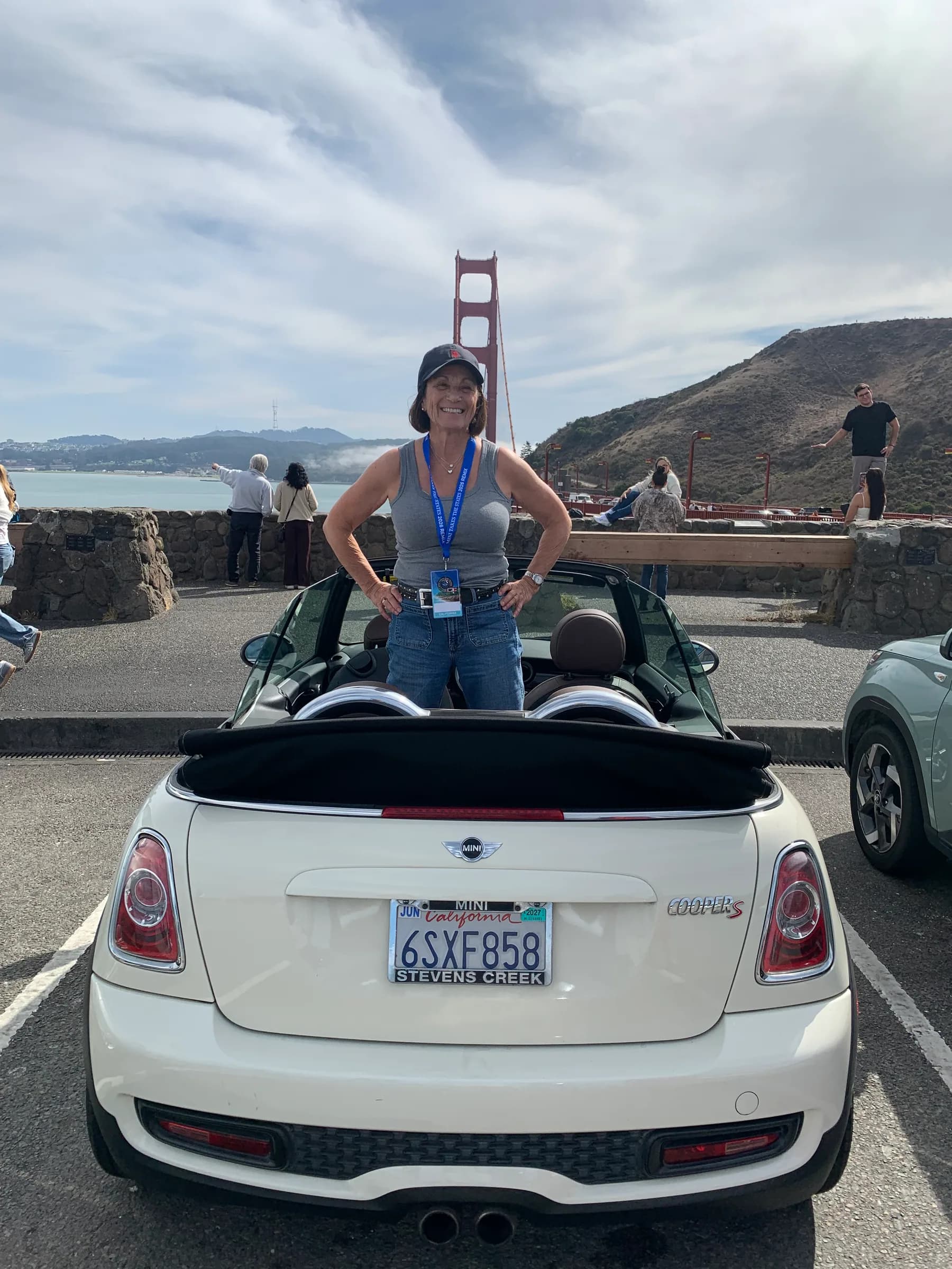Mini rally 2026 a stop at the Golden Gate Bridge