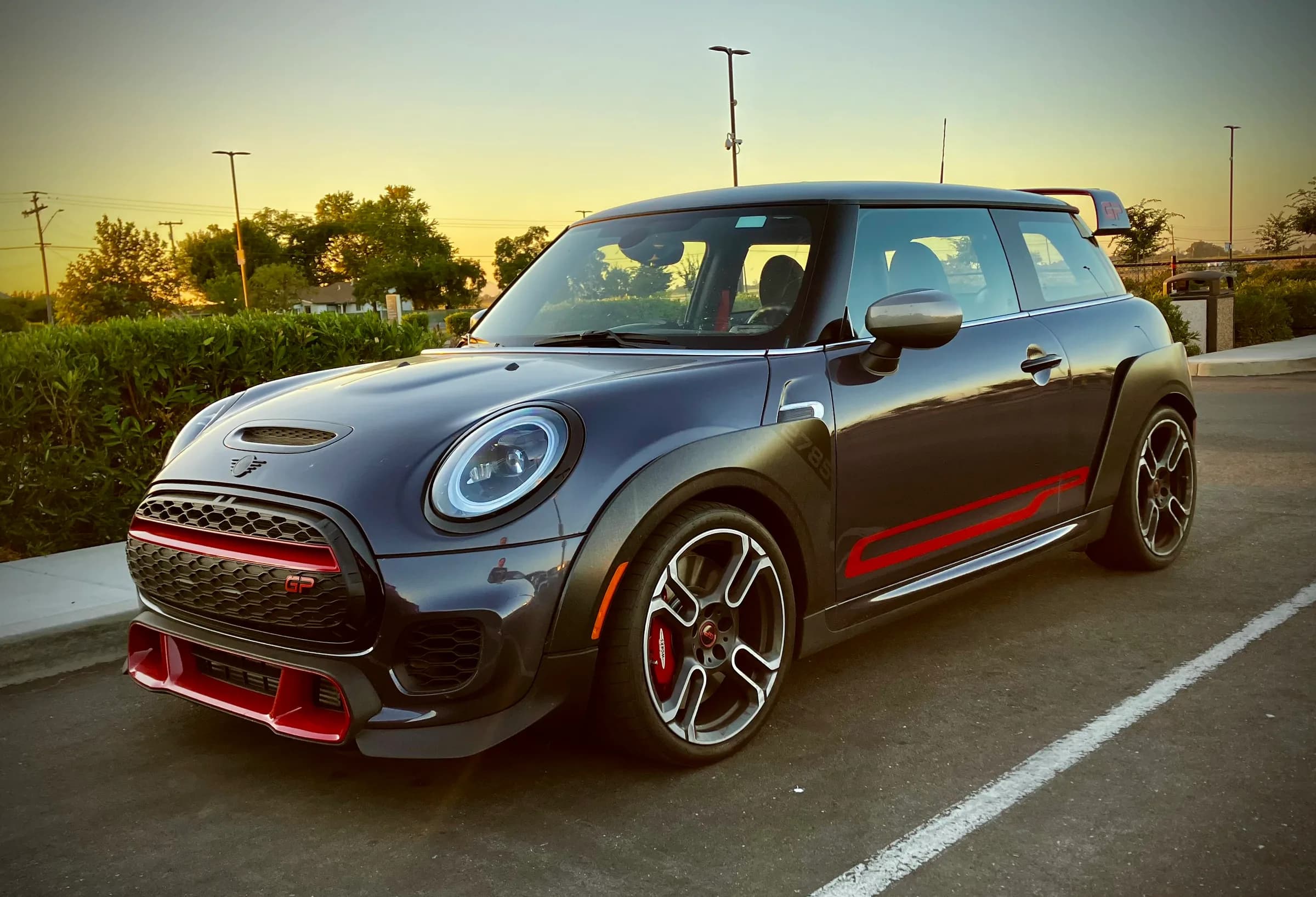 2021 MINI JCW GP at sunset